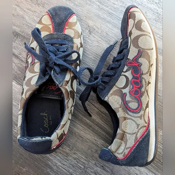 Coach Shoes Coach Devin Shoes Signature Canvas Lace Up